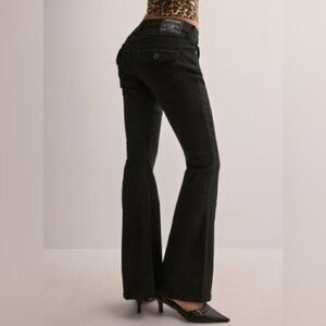 True Religion Joey black Bootcut Low Rise flare Jeans